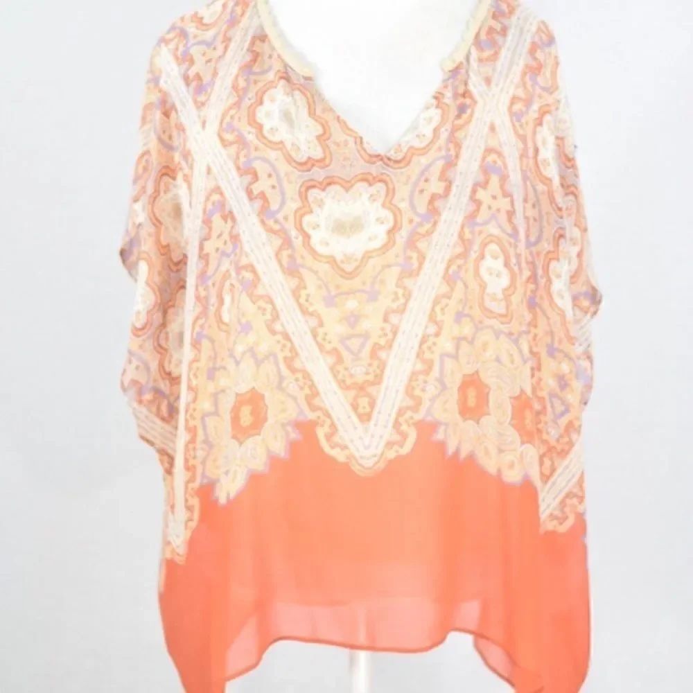 Anthropologie Maeve Asymmetrical Tunic Top